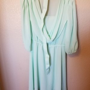 Vintage light blue/green dress